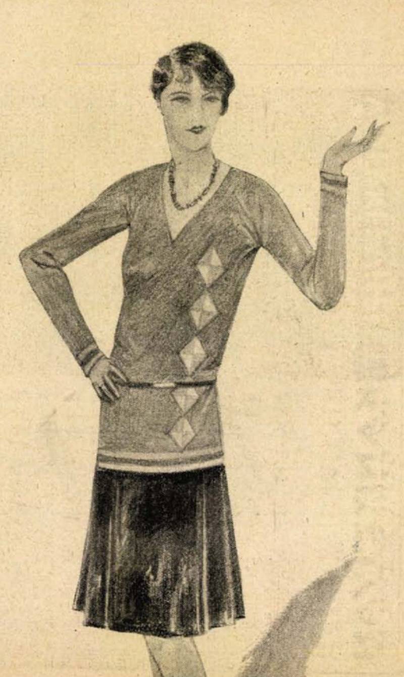 Kék szvetter, Neumann Berta vázlat / Színházi Élet, 1928. 39.